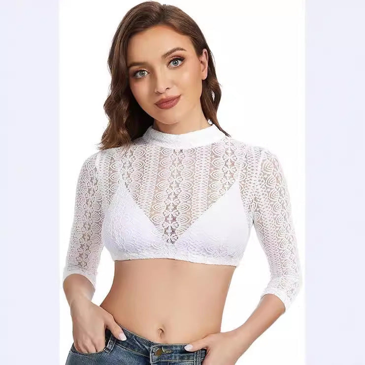 Solid Color Casual Tight Women's Long Sleeve Shirt