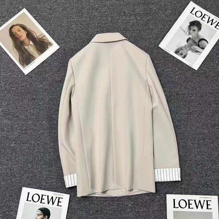 Striped Fashion Casual Simple Loose Suit Jacket