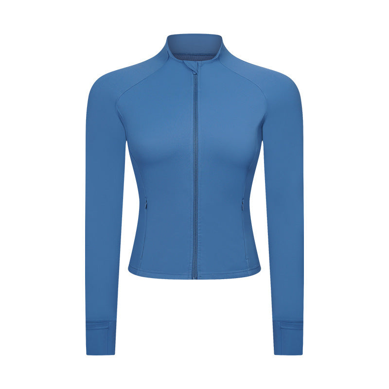 Slim-fit Yoga Wear Long Sleeve Tup Cardigan