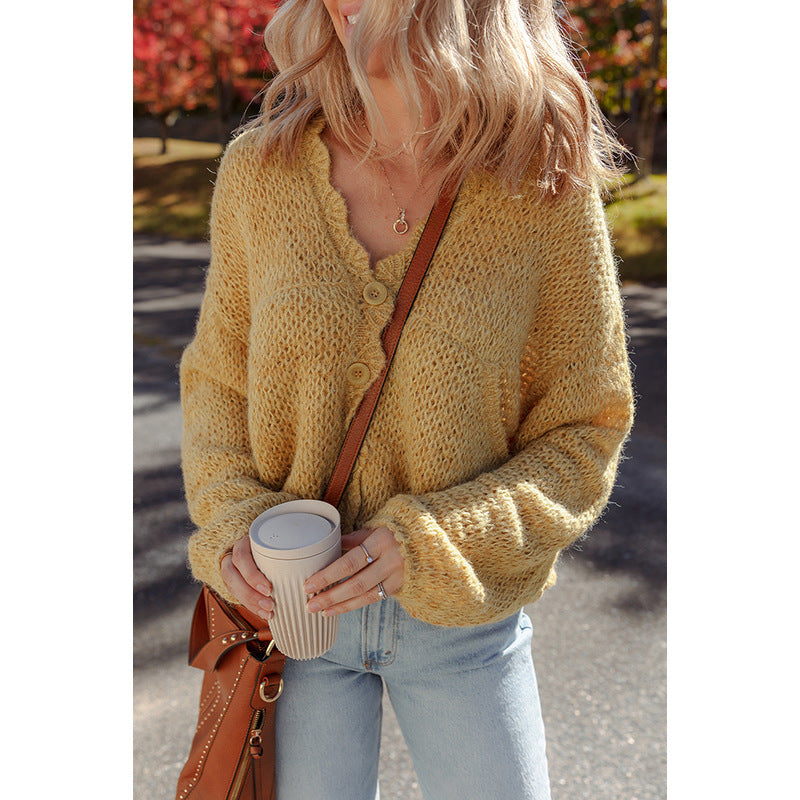 European And American Idle Style Pleated Loose Sweater For Women