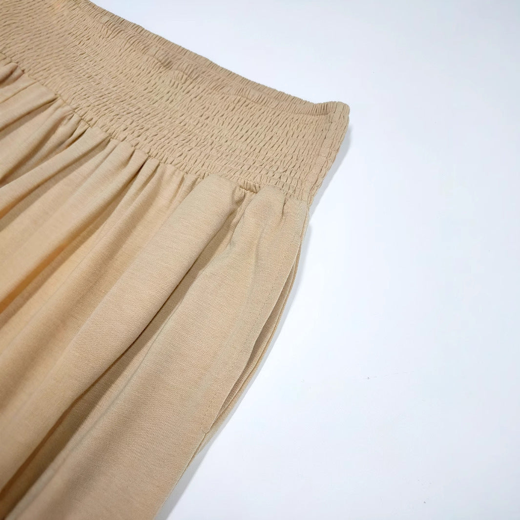 Casual Stretch High Waist Loose Wide Leg Pants
