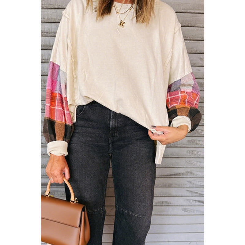 European And American Fashion Loose Niche Long-sleeved Top For Women