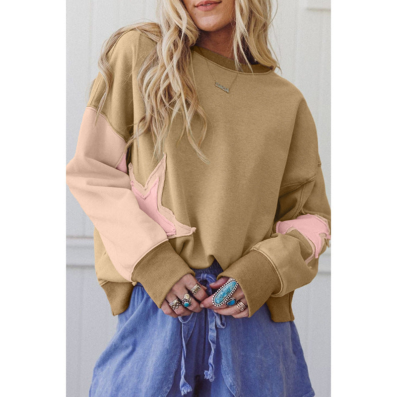 Women's Round Neck Long Sleeve Pullover