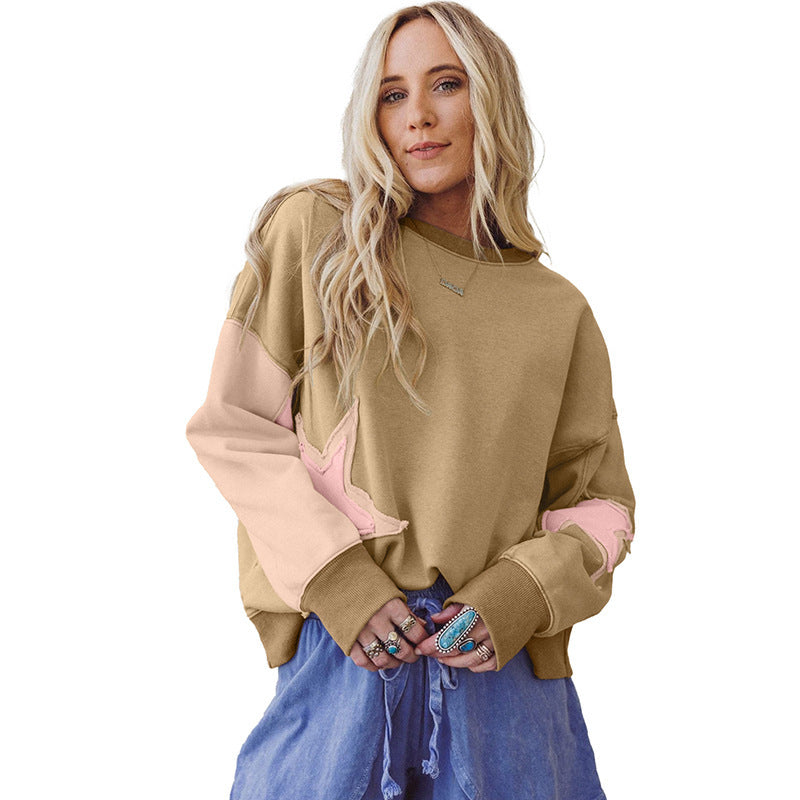 Women's Round Neck Long Sleeve Pullover