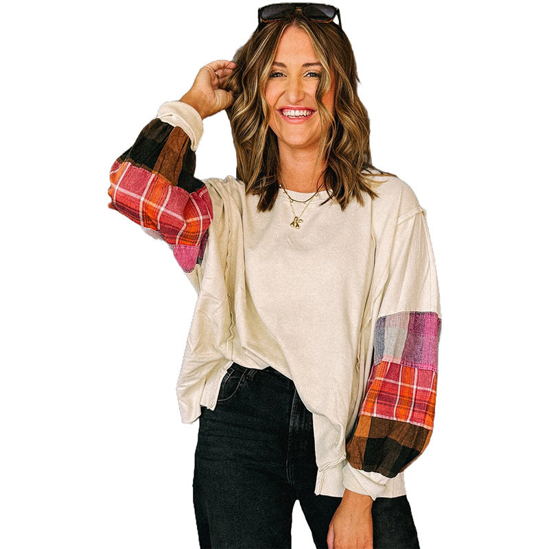 European And American Fashion Loose Niche Long-sleeved Top For Women
