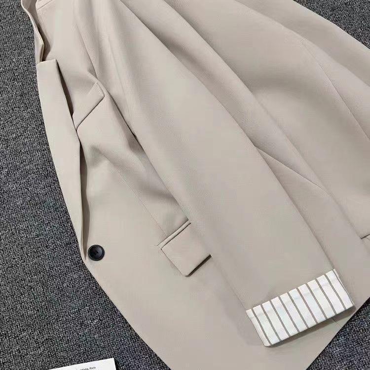 Striped Fashion Casual Simple Loose Suit Jacket