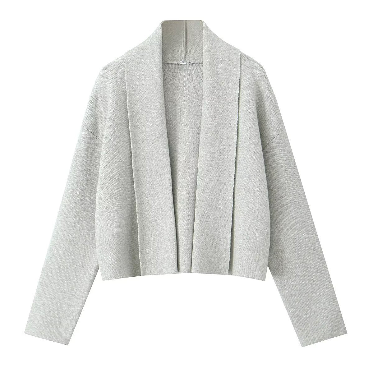 Fashionable All-matching Scarf Collar Knitted Cardigan Shawl