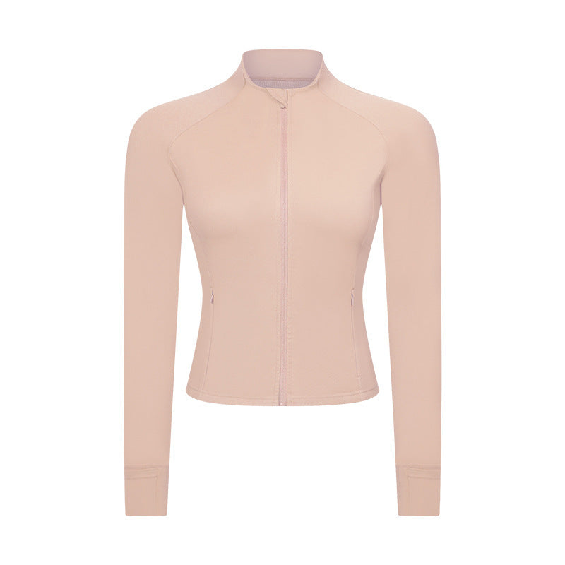 Slim-fit Yoga Wear Long Sleeve Tup Cardigan