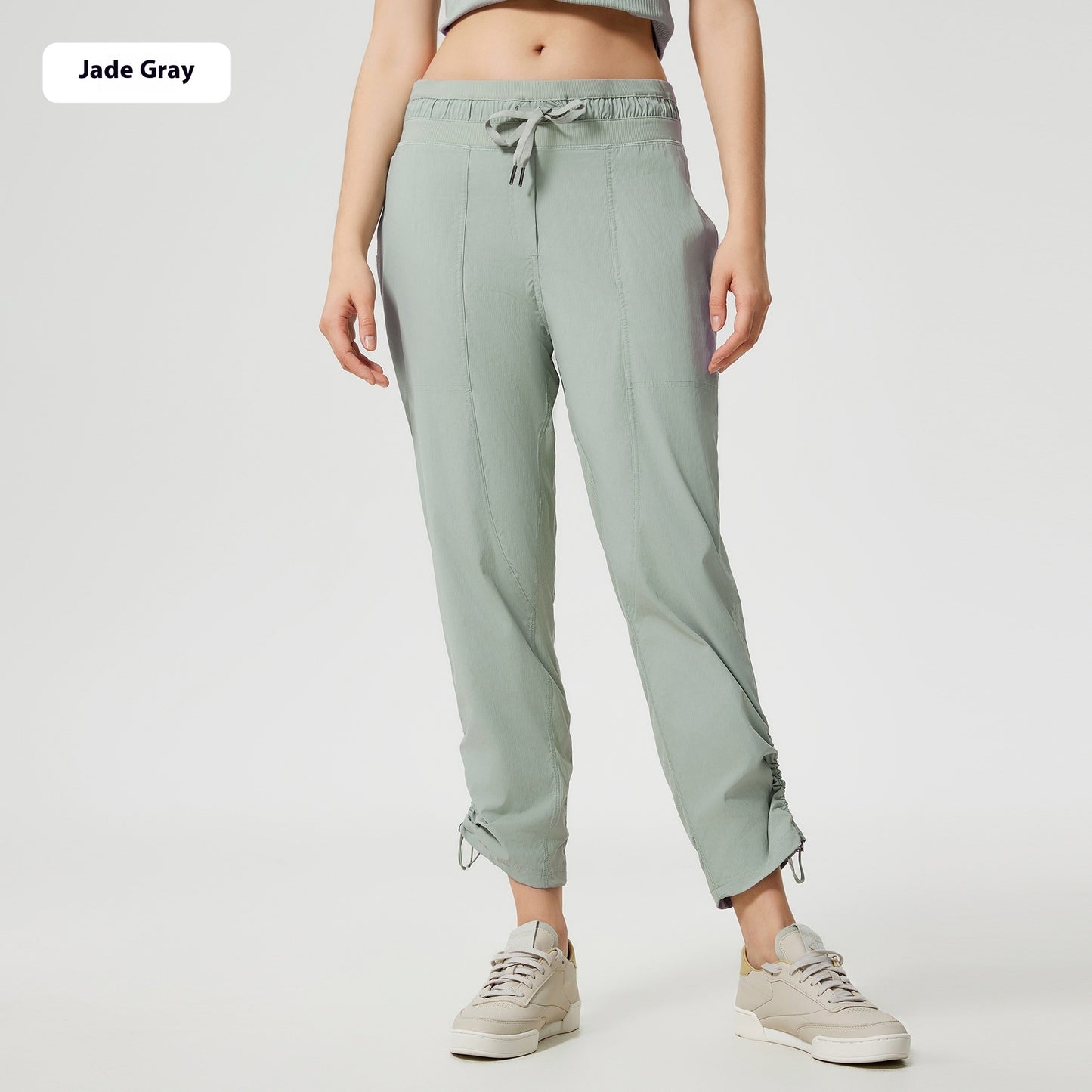 Quick-drying Breathable Running Fitness Straight Cropped Pants Ice Casual All-matching