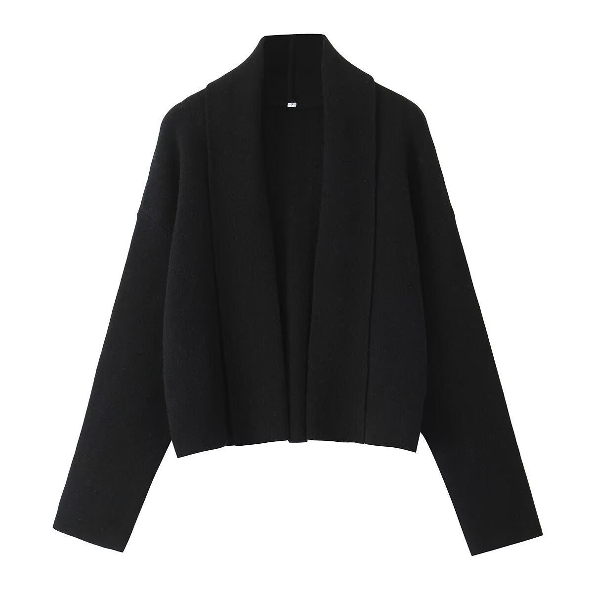 Fashionable All-matching Scarf Collar Knitted Cardigan Shawl