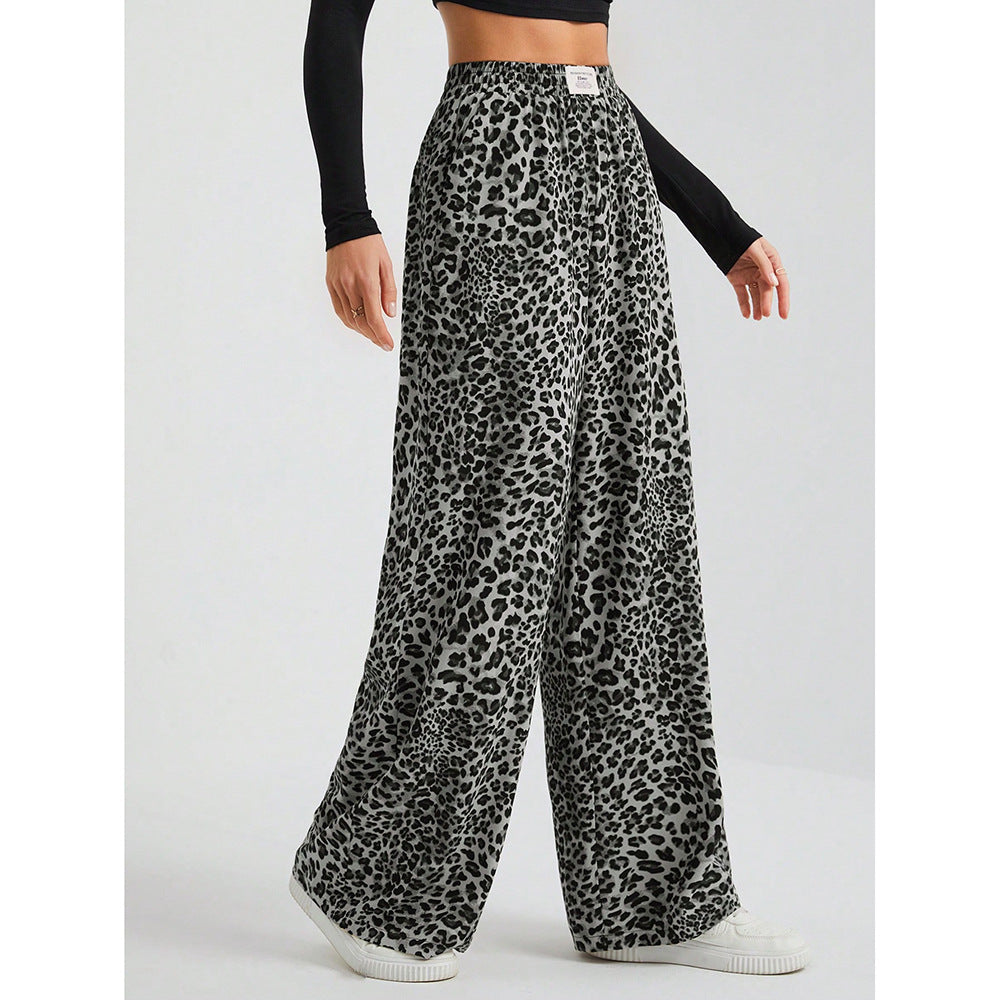Casual Pants Spring And Autumn New Straight High Waist Loose Wide Leg Trousers