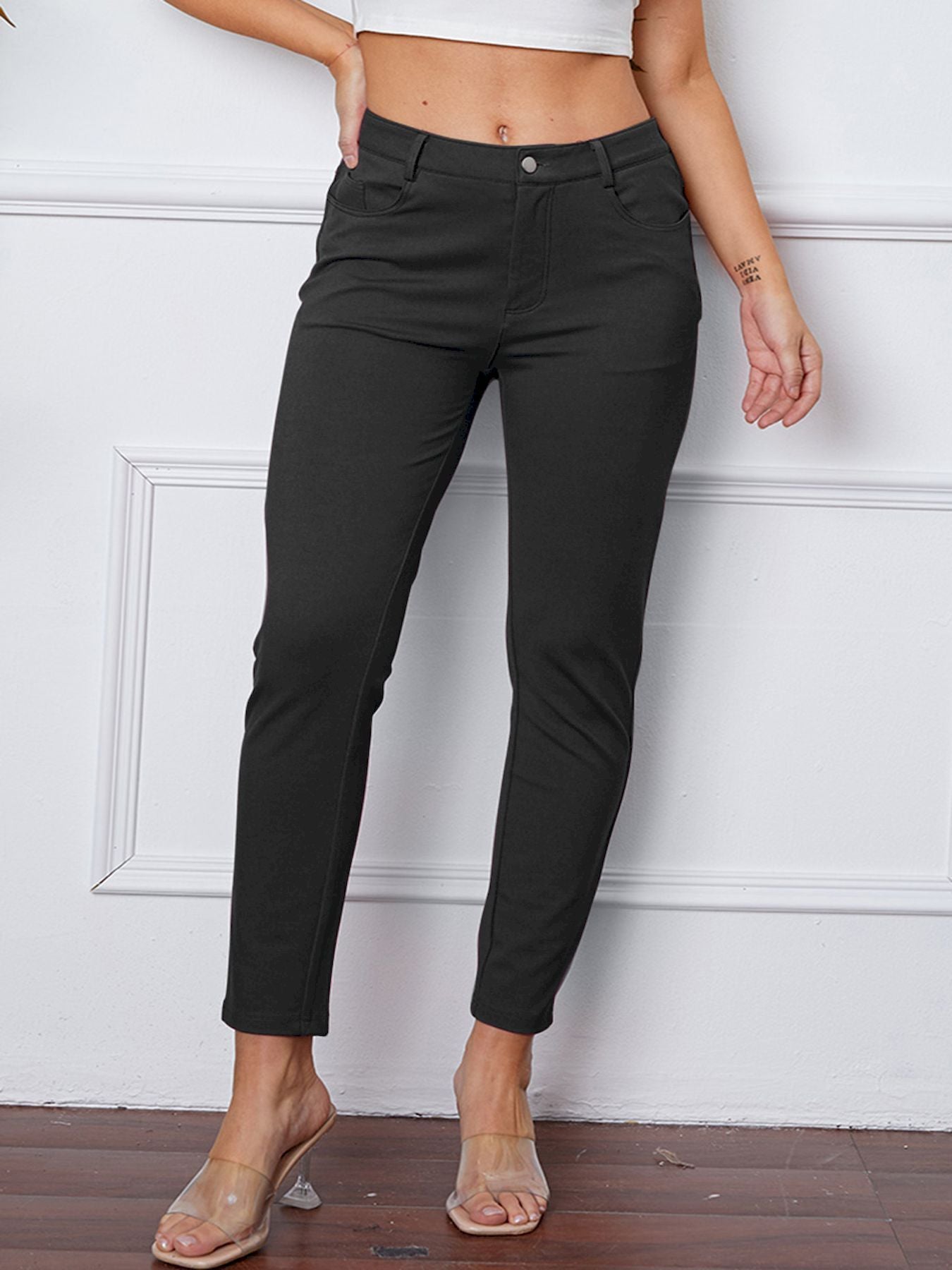 European And American High Waist Women's Stretch Leggings