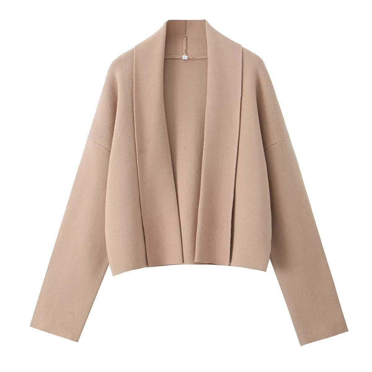 Fashionable All-matching Scarf Collar Knitted Cardigan Shawl