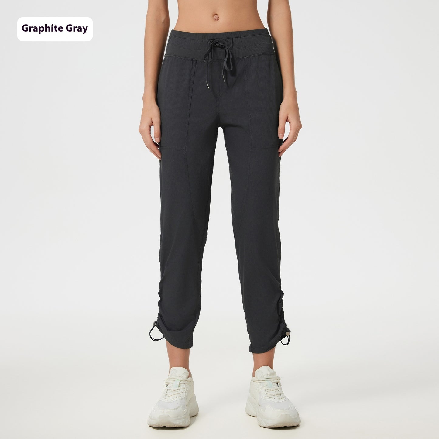 Quick-drying Breathable Running Fitness Straight Cropped Pants Ice Casual All-matching