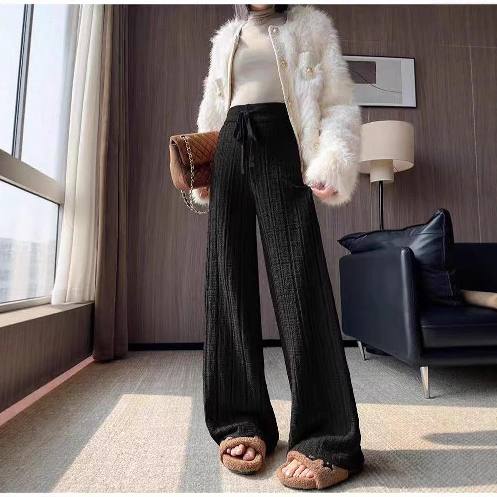 Loose Slimming Mop Draping Pants For Women