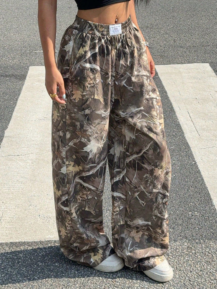 Casual Pants Spring And Autumn New Straight High Waist Loose Wide Leg Trousers