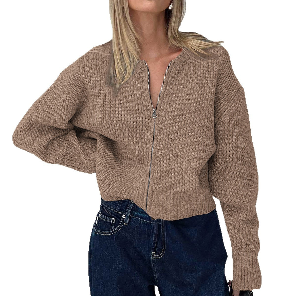 Minimalist Long Sleeve Inner Wear Sweater Woolen Women's Clothing