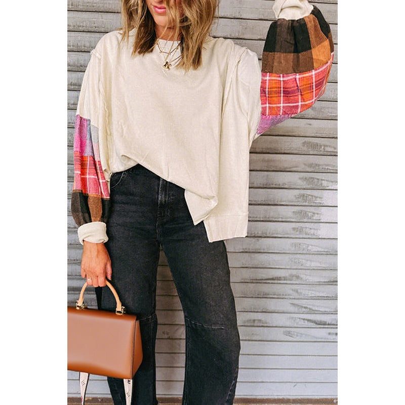 European And American Fashion Loose Niche Long-sleeved Top For Women