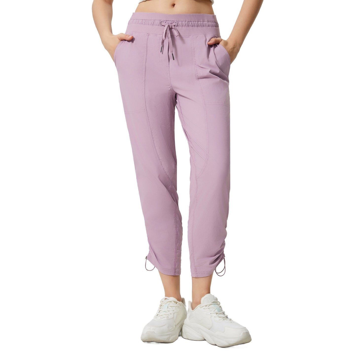 Quick-drying Breathable Running Fitness Straight Cropped Pants Ice Casual All-matching