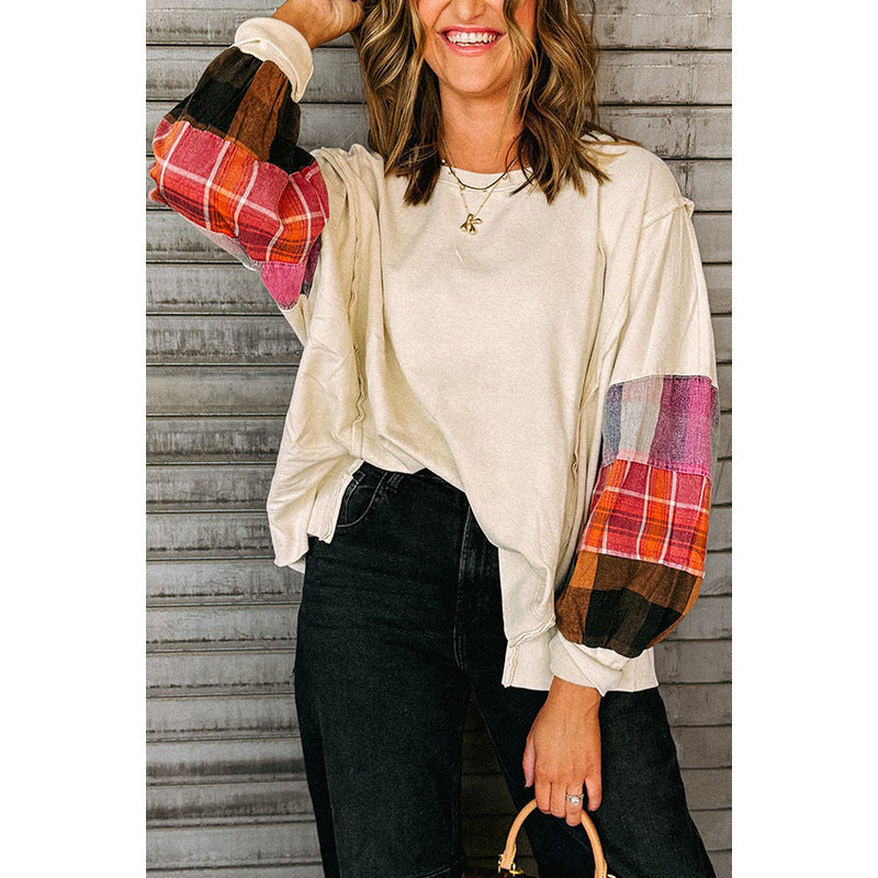 European And American Fashion Loose Niche Long-sleeved Top For Women