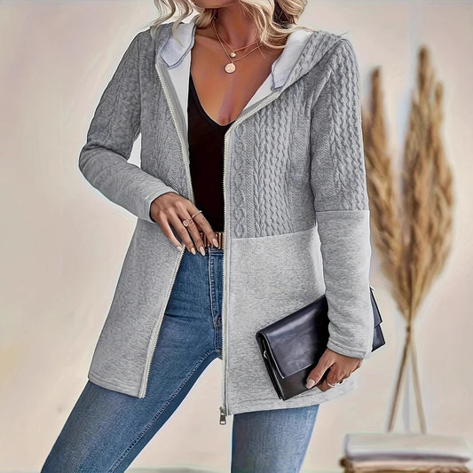 Stitching Plus Size Casual Loose Jacket Women's Clothing