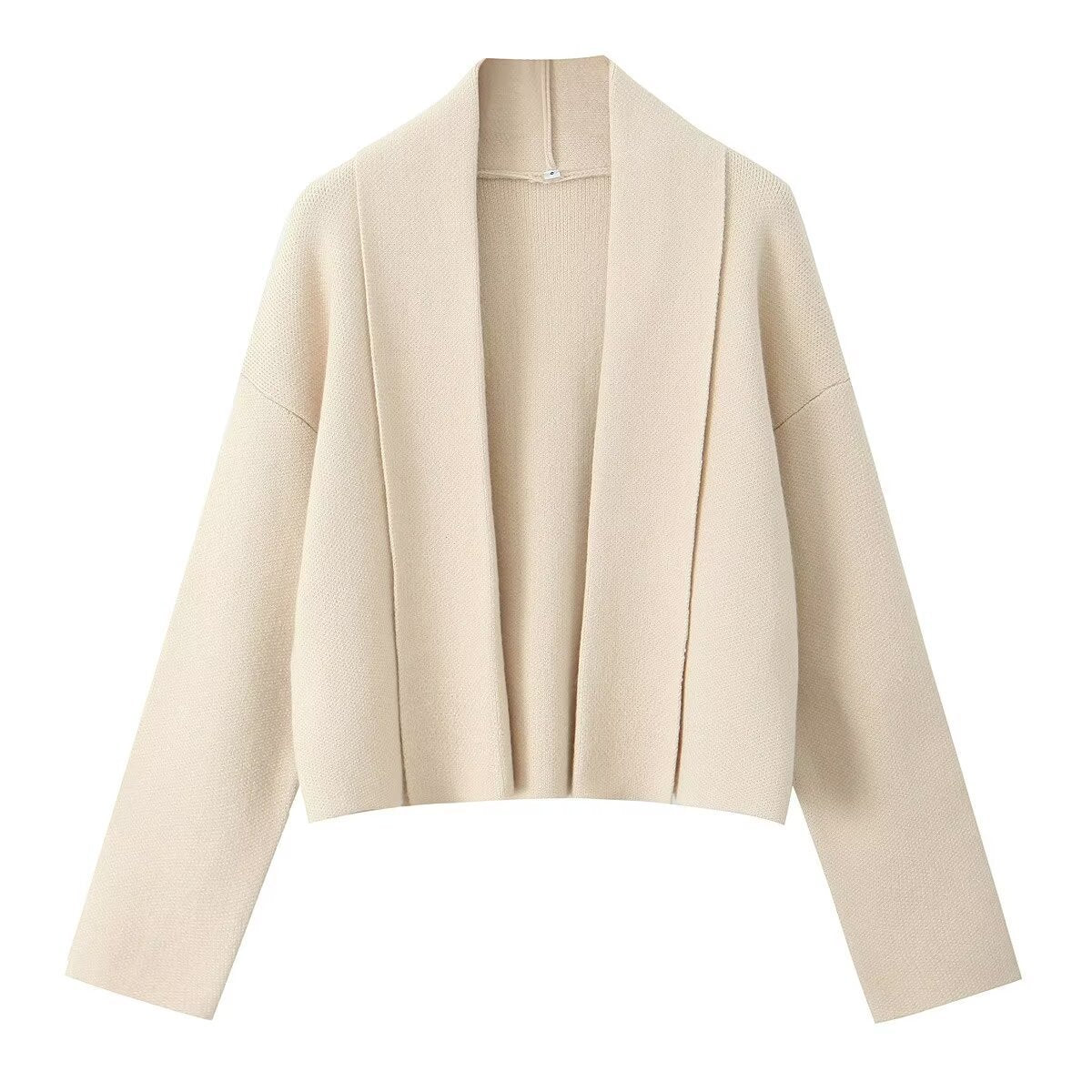Fashionable All-matching Scarf Collar Knitted Cardigan Shawl