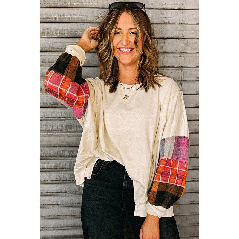 European And American Fashion Loose Niche Long-sleeved Top For Women