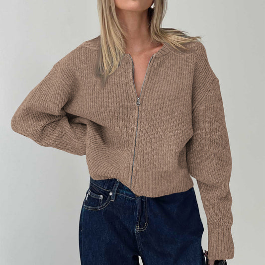 Minimalist Long Sleeve Inner Wear Sweater Woolen Women's Clothing