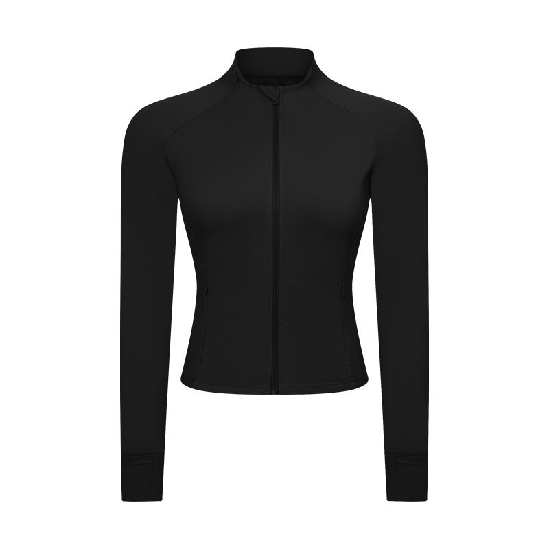 Slim-fit Yoga Wear Long Sleeve Tup Cardigan