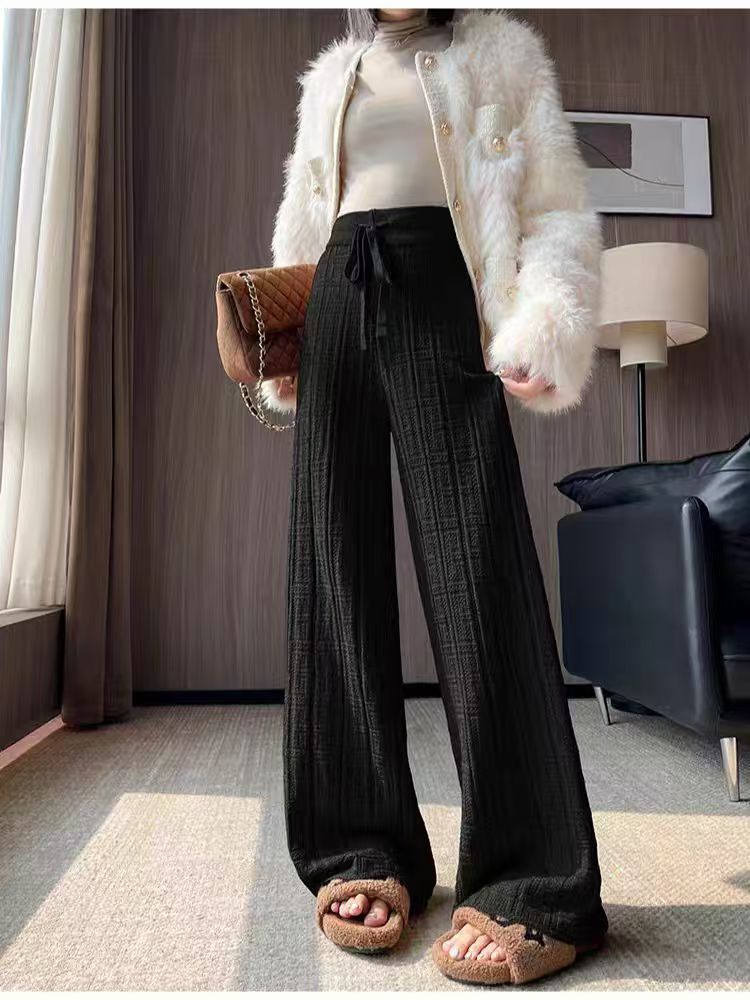 Loose Slimming Mop Draping Pants For Women