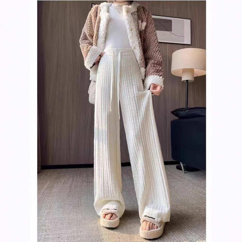 Loose Slimming Mop Draping Pants For Women